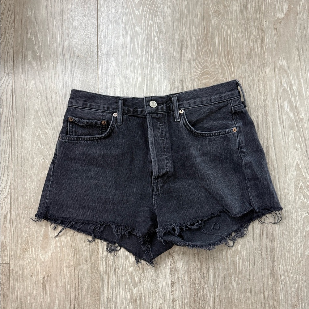 Black Denim Women's Shorts